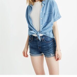 DONATED Madewell | High Rise Denim Shorts | Size 28 | Cutoff Jean Shorts